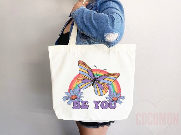 Pride Tote Bag LGBT Pride Tote LGBTQ Pride Bag Gift for Her Trans Pride Tote Shopper Women's Tote Lesbian Pride Gift Gay Pride Cute Tote Bag