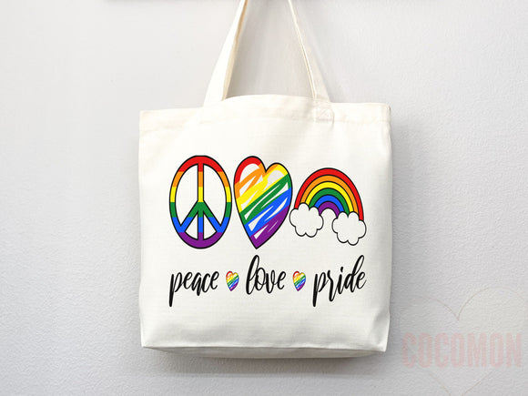 Pride Tote Bag LGBT Pride Tote LGBTQ Pride Bag Gift for Her Trans Pride Tote Shopper Women's Tote Lesbian Pride Gift Gay Pride Cute Tote Bag