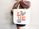 Pride Tote Bag LGBT Pride Tote LGBTQ Pride Bag Gift for Her Trans Pride Tote Shopper Women's Tote Lesbian Pride Gift Gay Pride Cute Tote Bag