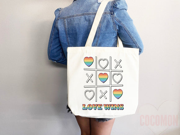 Pride Tote Bag LGBT Pride Tote LGBTQ Pride Bag Gift for Her Trans Pride Tote Shopper Women's Tote Lesbian Pride Gift Gay Pride Cute Tote Bag