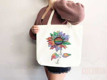 Pride Tote Bag LGBT Pride Tote LGBTQ Pride Bag Gift for Her Trans Pride Tote Shopper Women's Tote Lesbian Pride Gift Gay Pride Cute Tote Bag