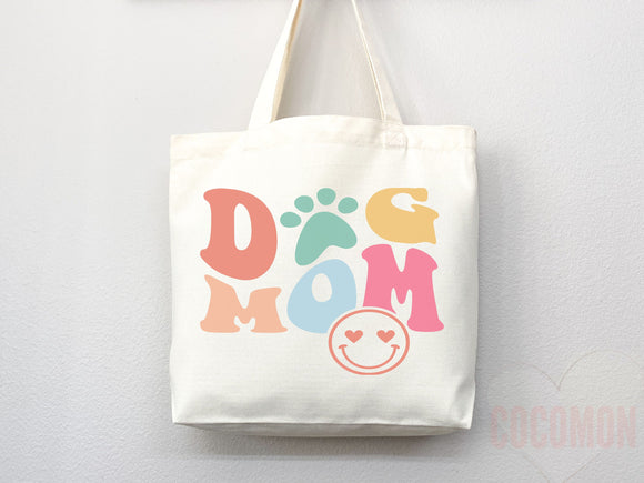 Dog Mom Tote Bag Gift For Dog Mom Animal Lover Tote Shopper Dog Lover Bag New Dog Mom Gift for Her Puppy Mom Tote Shopper Women's Tote Bag