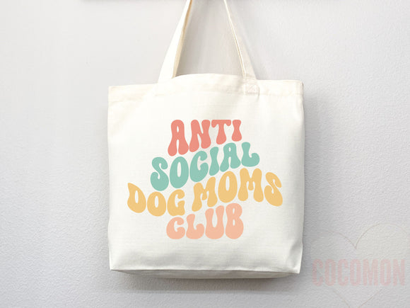 Dog Mom Tote Bag Gift For Dog Mom Animal Lover Tote Shopper Dog Lover Bag New Dog Mom Gift for Her Puppy Mom Tote Shopper Women's Tote Bag