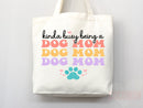 Dog Mom Tote Bag Gift For Dog Mom Animal Lover Tote Shopper Dog Lover Bag New Dog Mom Gift for Her Puppy Mom Tote Shopper Women's Tote Bag