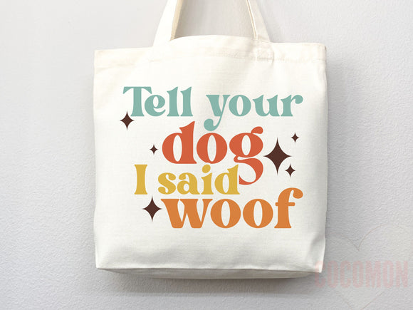 Dog Mom Tote Bag Gift For Dog Mom Animal Lover Tote Shopper Dog Lover Bag New Dog Mom Gift for Her Puppy Mom Tote Shopper Women's Tote Bag