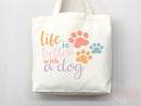 Dog Mom Tote Bag Gift For Dog Mom Animal Lover Tote Shopper Dog Lover Bag New Dog Mom Gift for Her Puppy Mom Tote Shopper Women's Tote Bag