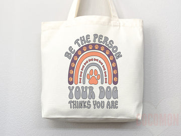 Dog Mom Tote Bag Gift For Dog Mom Animal Lover Tote Shopper Dog Lover Bag New Dog Mom Gift for Her Puppy Mom Tote Shopper Women's Tote Bag