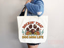 Dog Mom Tote Bag Gift For Dog Mom Animal Lover Tote Shopper Dog Lover Bag New Dog Mom Gift for Her Puppy Mom Tote Shopper Women's Tote Bag