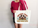 Dog Mom Tote Bag Gift For Dog Mom Animal Lover Tote Shopper Dog Lover Bag New Dog Mom Gift for Her Puppy Mom Tote Shopper Women's Tote Bag