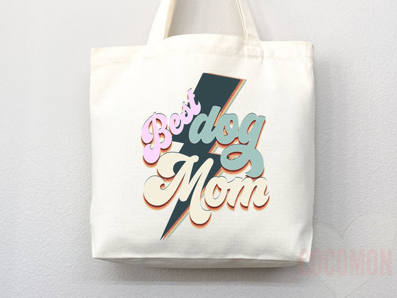 Dog Mom Tote Bag Gift For Dog Mom Animal Lover Tote Shopper Dog Lover Bag New Dog Mom Gift for Her Puppy Mom Tote Shopper Women's Tote Bag