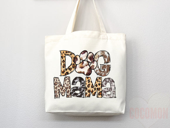 Dog Mom Tote Bag Gift For Dog Mom Animal Lover Tote Shopper Dog Lover Bag New Dog Mom Gift for Her Puppy Mom Tote Shopper Women's Tote Bag