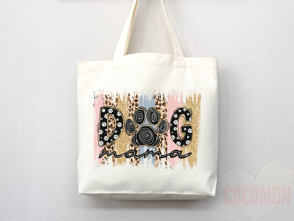 Dog Mom Tote Bag Gift For Dog Mom Animal Lover Tote Shopper Dog Lover Bag New Dog Mom Gift for Her Puppy Mom Tote Shopper Women's Tote Bag