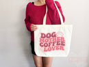 Dog Mom Tote Bag Coffee Lover Gift For Dog Mom Animal Lover Tote Shopper Dog Lover Bag New Dog Mom Gift for Her Puppy Mom Women's Tote Bag