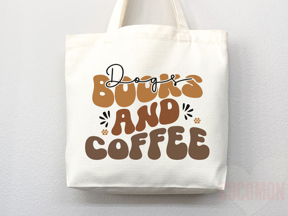 Dog Mom Tote Bag Coffee Lover Gift For Dog Mom Animal Lover Tote Shopper Dog Lover Bag New Dog Mom Gift for Her Puppy Mom Women's Tote Bag