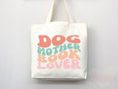 Dog Mom Tote Bag Book Lover Gift For Dog Mom Animal Lover Tote Shopper Dog Lover Bag New Dog Mom Gift for Her Puppy Mom Women's Tote Bag