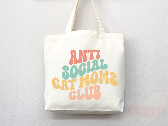 Cat Mom Tote Bag Gift For Cat Mom Animal Lover Tote Shopper Cat Lover Bag New Cat Mom Gift for Her Kitten Mom Tote Shopper Women's Tote Bag