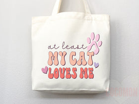 Cat Mom Tote Bag — Gift for Cat Lover (011)