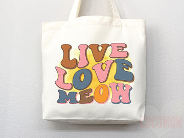 Cat Mom Tote Bag Gift For Cat Mom Animal Lover Tote Shopper Cat Lover Bag New Cat Mom Gift for Her Kitten Mom Tote Shopper Women's Tote Bag