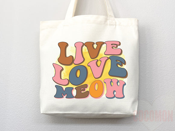 Cat Mom Tote Bag Gift For Cat Mom Animal Lover Tote Shopper Cat Lover Bag New Cat Mom Gift for Her Kitten Mom Tote Shopper Women's Tote Bag