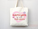 Cat Mom Tote Bag Gift For Cat Mom Animal Lover Tote Shopper Cat Lover Bag New Cat Mom Gift for Her Kitten Mom Tote Shopper Women's Tote Bag