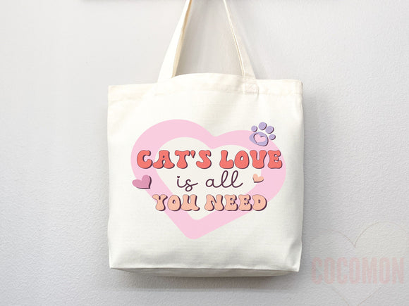 Cat Mom Tote Bag Gift For Cat Mom Animal Lover Tote Shopper Cat Lover Bag New Cat Mom Gift for Her Kitten Mom Tote Shopper Women's Tote Bag
