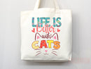 Cat Mom Tote Bag Gift For Cat Mom Animal Lover Tote Shopper Cat Lover Bag New Cat Mom Gift for Her Kitten Mom Tote Shopper Women's Tote Bag