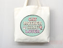 Cat Mom Tote Bag Gift For Cat Mom Animal Lover Tote Shopper Cat Lover Bag New Cat Mom Gift for Her Kitten Mom Tote Shopper Women's Tote Bag