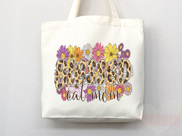 Cat Mom Tote Bag Gift For Cat Mom Animal Lover Tote Shopper Cat Lover Bag New Cat Mom Gift for Her Kitten Mom Tote Shopper Women's Tote Bag