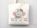 Cat Mom Tote Bag Gift For Cat Mom Animal Lover Tote Shopper Cat Lover Bag New Cat Mom Gift for Her Kitten Mom Tote Shopper Women's Tote Bag