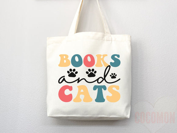 Cat Mom Tote Bag Book Lover Gift For Cat Mom Animal Lover Tote Shopper Cat Lover Bag New Cat Mom Gift for Her Kitten Mom Tote Women's Tote