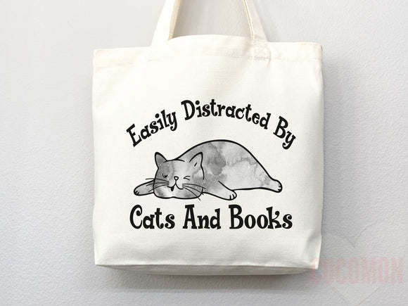 Cat Mom Tote Bag Book Lover Gift For Cat Mom Animal Lover Tote Shopper Cat Lover Bag New Cat Mom Gift for Her Kitten Mom Tote Women's Tote