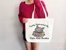 Cat Mom Tote Bag Book Lover Gift For Cat Mom Animal Lover Tote Shopper Cat Lover Bag New Cat Mom Gift for Her Kitten Mom Tote Women's Tote