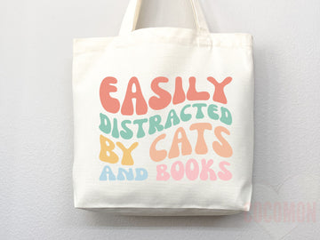 Cat Mom Tote Bag Book Lover Gift For Cat Mom Animal Lover Tote Shopper Cat Lover Bag New Cat Mom Gift for Her Kitten Mom Tote Women's Tote