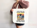 Cat Mom Tote Coffee Lover Tote Bag Book Lover Gift For Cat Mom Animal Lover Tote Shopper Cat Lover Bag New Cat Mom Gift for Her Women's Tote