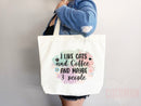 Cat Mom Tote Bag Coffee Lover Gift For Cat Mom Animal Lover Tote Shopper Cat Lover Bag New Cat Mom Gift for Her Kitten Mom Women's Tote Bag