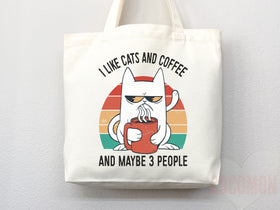 Cat Mom Tote Bag — Gift for Cat Lover (004)