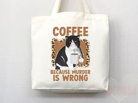 Cat Mom Tote Bag — Gift for Cat Lover (005)
