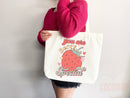 Strawberry Tote Bag Strawberry Lover Gift Spring Tote Shopper Summer Bag Eco Friendly Bag Reusable Grocery Tote Cute Tote Farmers Market Bag