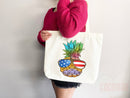 Beach Bag Pineapple Tote Bag Beach Tote Bag Pineapple Lover Gift Spring Tote Shopper Summer Tote Bag Eco Friendly Bag Reusable Grocery Bag