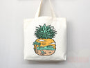 Beach Bag Pineapple Tote Bag Beach Tote Bag Pineapple Lover Gift Spring Tote Shopper Summer Tote Bag Eco Friendly Bag Reusable Grocery Bag