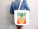 Beach Bag Pineapple Tote Bag Beach Tote Bag Pineapple Lover Gift Spring Tote Shopper Summer Tote Bag Eco Friendly Bag Reusable Grocery Bag