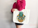 Beach Bag Pineapple Tote Bag Beach Tote Bag Pineapple Lover Gift Spring Tote Shopper Summer Tote Bag Eco Friendly Bag Reusable Grocery Bag