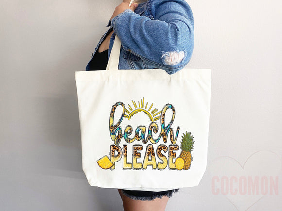 Beach Bag Pineapple Tote Bag Beach Tote Bag Pineapple Lover Gift Spring Tote Shopper Summer Tote Bag Eco Friendly Bag Reusable Grocery Bag