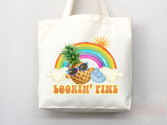 Pineapple Tote Bag Pineapple Lover Gift Spring Tote Shopper Summer Bag Eco Friendly Bag Reusable Grocery Tote Cute Tote Farmers Market Bag