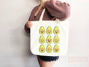 Cute Avocado Tote Bag Avocado Lover Gift Spring Tote Shopper Summer Bag Eco Friendly Bag Reusable Grocery Tote Cute Tote Farmers Market Bag