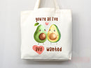 Cute Avocado Tote Bag Avocado Lover Gift Spring Tote Shopper Summer Bag Eco Friendly Bag Reusable Grocery Tote Cute Tote Farmers Market Bag