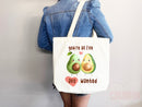 Cute Avocado Tote Bag Avocado Lover Gift Spring Tote Shopper Summer Bag Eco Friendly Bag Reusable Grocery Tote Cute Tote Farmers Market Bag
