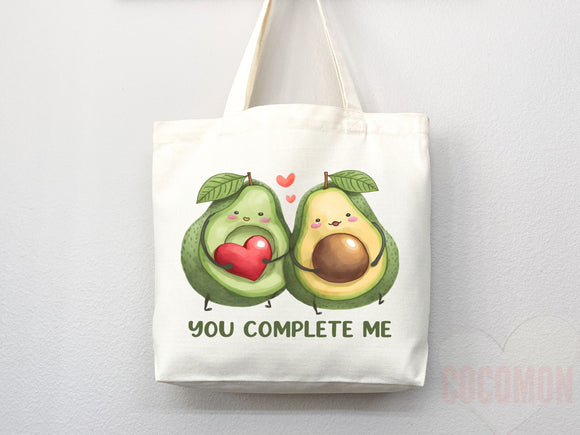 Cute Avocado Tote Bag Avocado Lover Gift Spring Tote Shopper Summer Bag Eco Friendly Bag Reusable Grocery Tote Cute Tote Farmers Market Bag