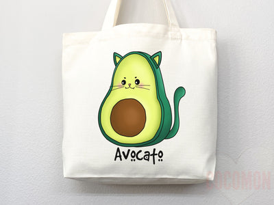 Cute Avocado Tote Bag Avocado Lover Gift Spring Tote Shopper Summer Bag Eco Friendly Bag Reusable Grocery Tote Cute Tote Farmers Market Bag