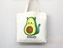 Cute Avocado Tote Bag Avocado Lover Gift Spring Tote Shopper Summer Bag Eco Friendly Bag Reusable Grocery Tote Cute Tote Farmers Market Bag